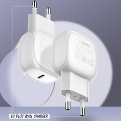 Cargador rápido LDNIO A1206C PD27W USB-C / T...