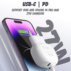Cargador rápido LDNIO A1206C PD27W USB-C / T...