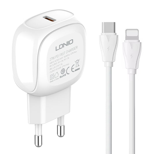 Cargador rápido LDNIO A1206C PD27W USB-C / T...