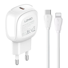 Cargador rápido LDNIO A1206C PD27W USB-C / T...