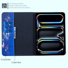 Funda de piel para tableta con dibujo de col...