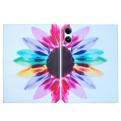 Funda de piel para tableta con dibujo de col...