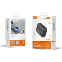 LDNIO Q366 65W USB + Cargador de puerto dual...
