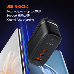 LDNIO Q366 65W USB + Cargador de puerto dual...