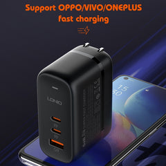 LDNIO Q366 65W USB + Cargador de puerto dual...