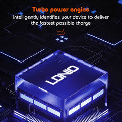 LDNIO Q366 65W USB + Cargador de puerto dual...