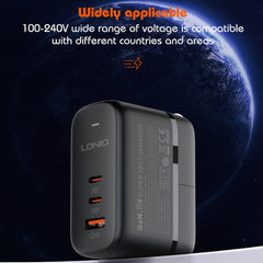 LDNIO Q366 65W USB + Cargador de puerto dual...