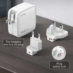 Cargador de interfaz USB+3 USB-C/Tipo C GaN ...