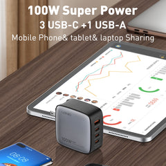 Cargador de interfaz USB+3 USB-C/Tipo C GaN ...