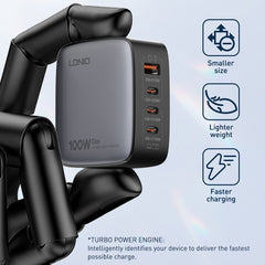Cargador de interfaz USB+3 USB-C/Tipo C GaN ...