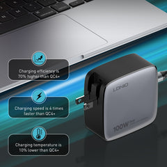 Cargador de interfaz USB+3 USB-C/Tipo C GaN ...