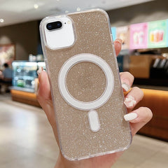 Funda para teléfono MagSafe con purpurina ac...
