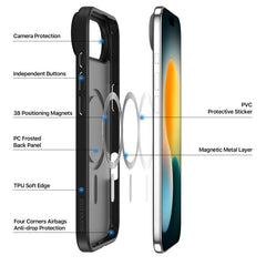 Funda híbrida para teléfono de TPU y PC con ...