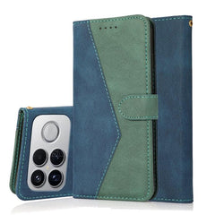 Funda de cuero para teléfono con costuras de...