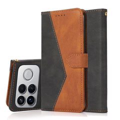 Funda de cuero para teléfono con costuras de...