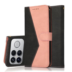 Funda de cuero para teléfono con costuras de...