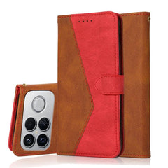 Funda de cuero para teléfono con costuras de...