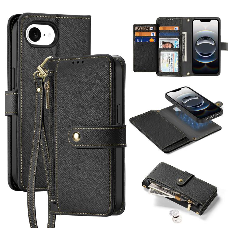 Funda para teléfono con cremallera y cordón ...