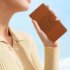 Funda de cuero para teléfono con efecto piel...