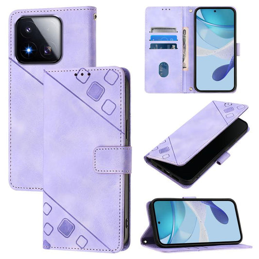 Funda para teléfono de piel con relieve y ta...