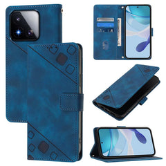 Funda para teléfono de piel con relieve y ta...
