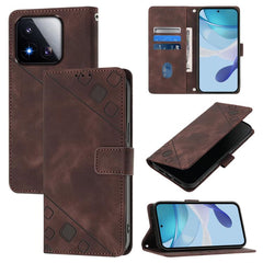 Funda para teléfono de piel con relieve y ta...