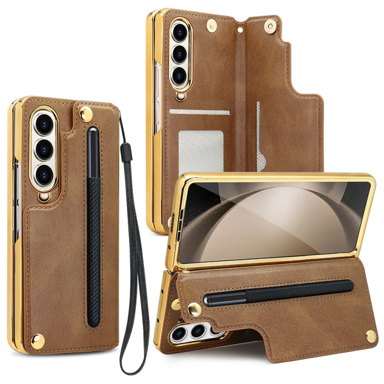 Funda de teléfono de PU con tapa y soporte p...
