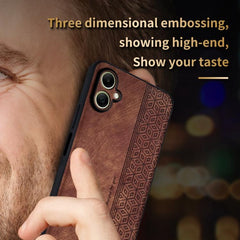 Funda para teléfono con tacto de piel en rel...