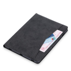 Estuche de cuero con tapa horizontal con sop...