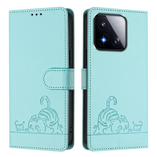 Funda para teléfono de cuero RFID con estamp...