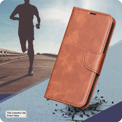 Funda de cuero con tapa para teléfono de col...