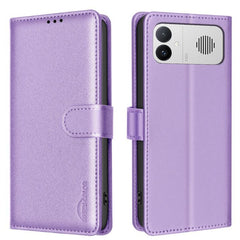 Funda de cuero antirrobo para teléfono con t...
