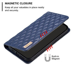 Funda para teléfono con tapa de cuero magnét...