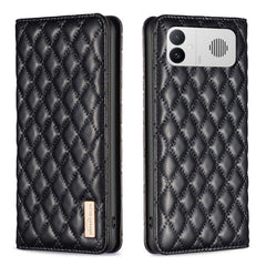 Funda para teléfono con tapa de cuero magnét...