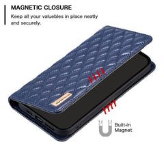 Funda para teléfono con tapa de cuero magnét...
