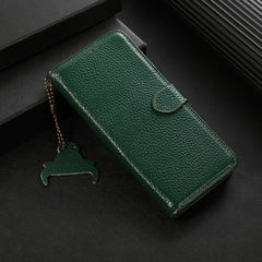 Funda para teléfono de cuero genuino con tex...