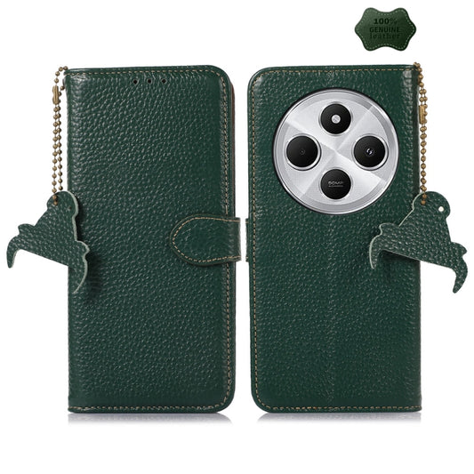 Funda para teléfono de cuero genuino con tex...