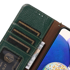 Funda para teléfono de cuero genuino con tex...