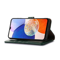 Funda para teléfono de cuero genuino con tex...