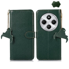 Funda para teléfono de cuero genuino con tex...