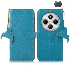 Funda para teléfono de cuero genuino con tex...