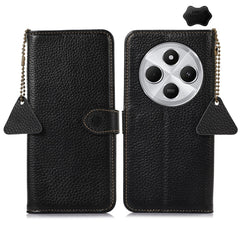 Funda para teléfono de cuero genuino con tex...
