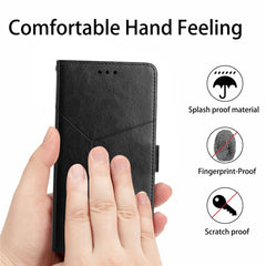 Funda de cuero para teléfono con tapa y patr...