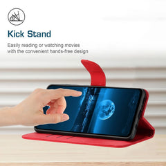 Funda para teléfono de cuero con costuras en...