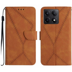 Funda para teléfono de cuero con costuras en...