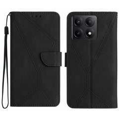 Funda para teléfono de cuero con costuras en...