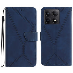Funda para teléfono de cuero con costuras en...