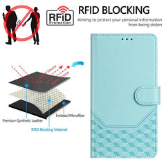 Funda para teléfono de cuero RFID con reliev...