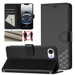 Funda para teléfono de cuero RFID con reliev...