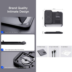 Cargador inalámbrico plegable 3 en 1
